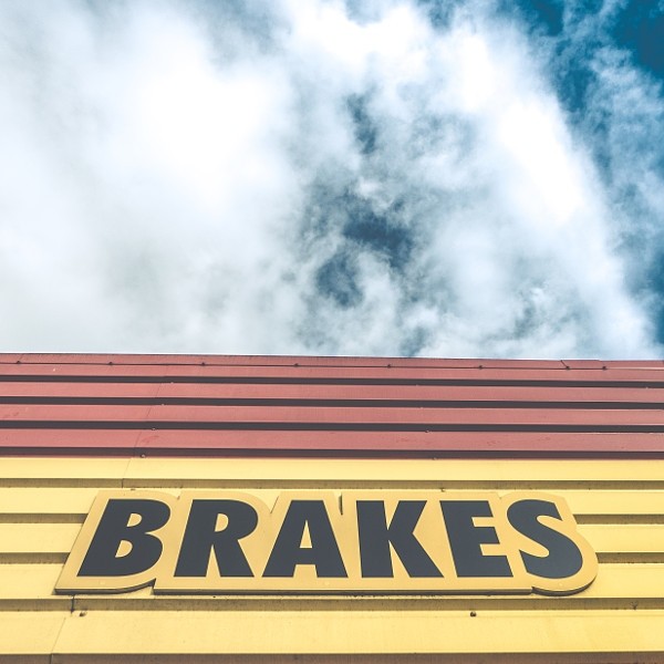 Brakes Sign At Auto Repair Shop