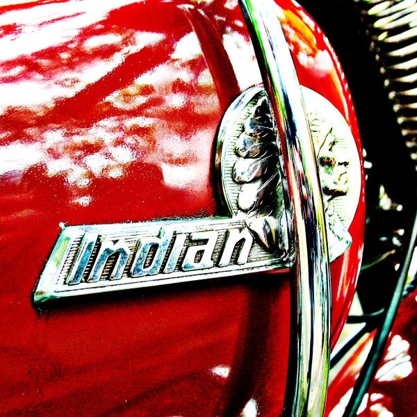 Indian motorcycle tank badge